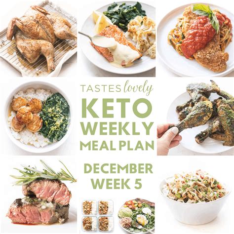 Keto Weekly Meal Plan (December Week 5) - Tastes Lovely