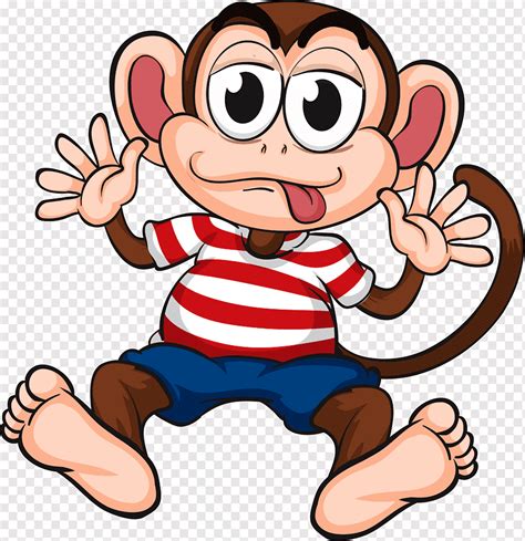 Cute monkey, cartoon, monkey, animal png | PNGWing