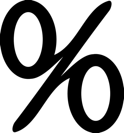 Percentage Symbol Vector Percent Icon Financial Free PNG