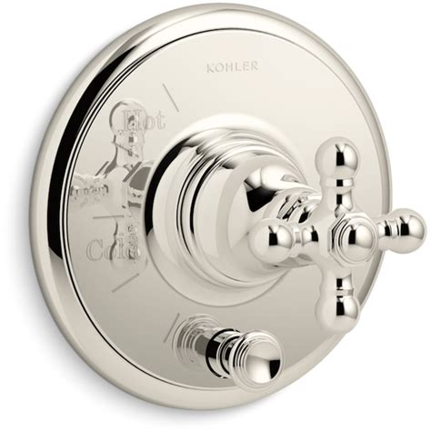 Kohler Vibrant Polished Nickel 1 Handle Cross Shower Faucet Handle In The Shower Faucet Handles