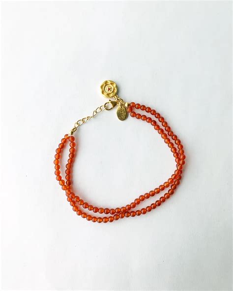 Carnelian + Sacral Chakra Bracelet - Veda Jewelry