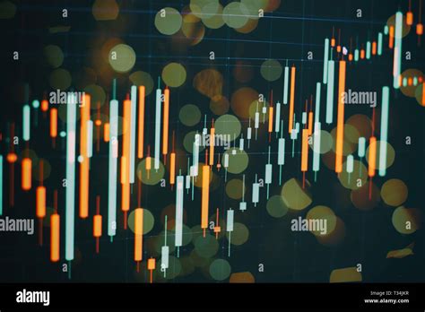 Abstract Glowing Forex Chart Interface Wallpaper Investment Trade