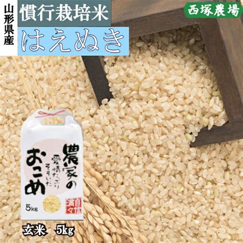 【爆買い！】 山形県産 慣行栽培米 はえぬき 令和4年産 玄米 5kg 一等米 Asakusasubjp