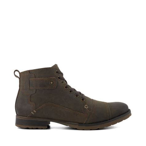 Bottes Lacets D Contract Es Cander Marron Cuir Dune London La Redoute