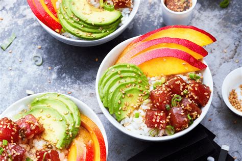 Poke bowl mangue avocat fraîcheur saine Kiss My Chef