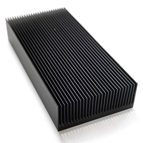 Durable Silver Aluminium Radiating Fin Cooling Heatsink 80X27X150MM For