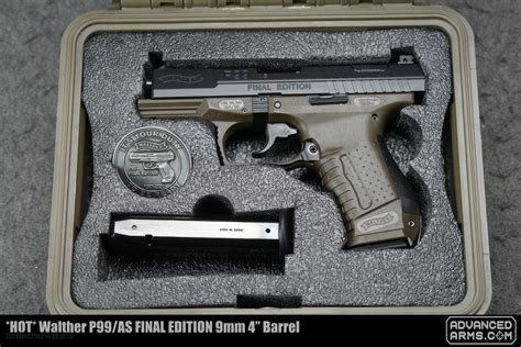 Hot Walther P99 As Final Edition 9mm 4 Barrel For Sale