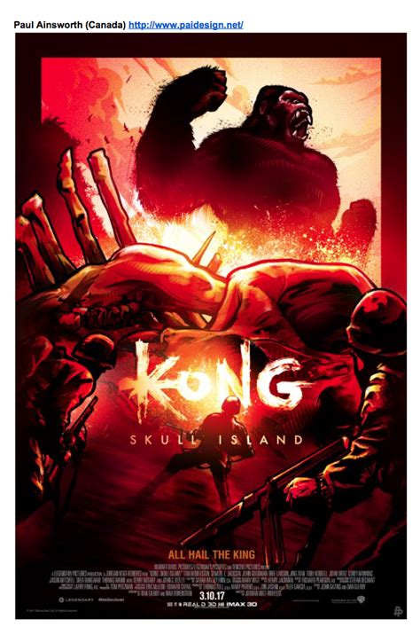 Kong Skull Island Poster Debut from Bottleneck Gallery Show