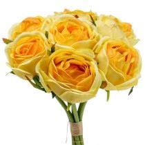 Floristik24 Fr Roses Artificielles Roses Artificielles Jaunes Fleurs En