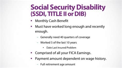 Social security and disability benefits