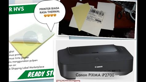 Cara Setting Printer Biasa Untuk Ngeprint Label Alamat Shopee Kertas