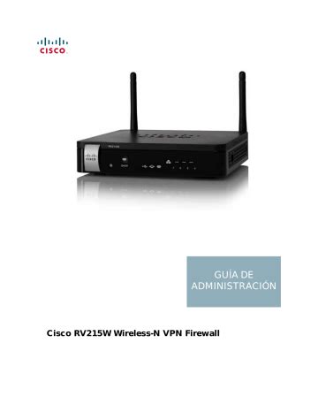 Cisco RV215W Wireless N VPN Router User Guide Manualzz