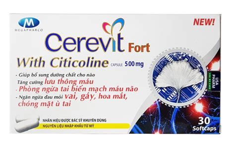 Cerevit Fort With Citicoline Megapharco H V Shopthuoc