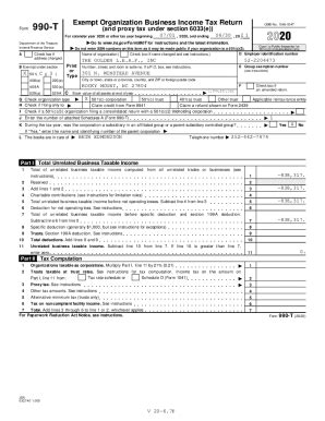 Fillable Online 990 T Exempt Organization Business Income Tax