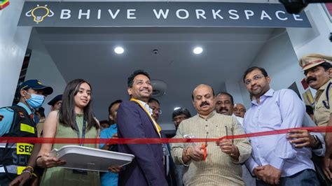 Cm Shri Basavaraj Bommai Inaugurates World S Largest Coworking Space