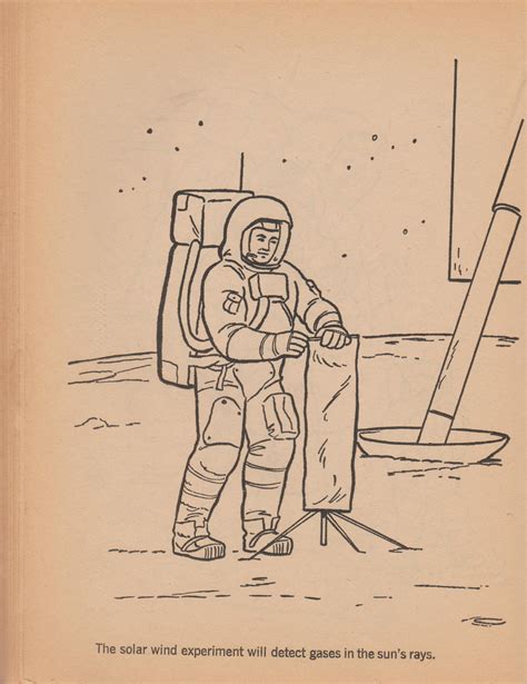 Apollo Man On The Moon Coloring Book Jothshanan