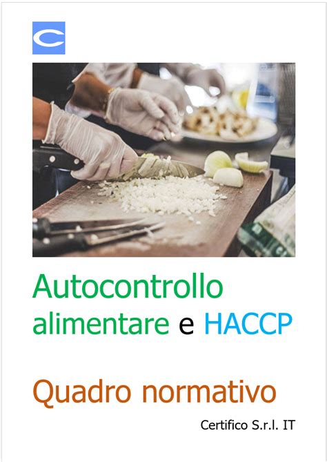 Autocontrollo Alimentare E Haccp Quadro Normativo Rev Del