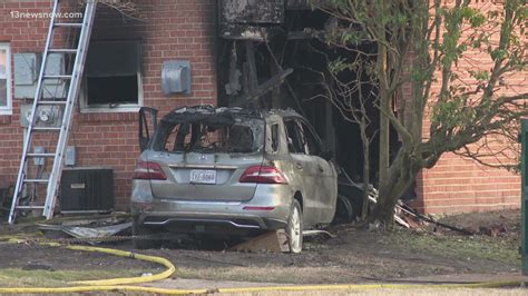 Police investigate car crash into Virginia Beach townhouse | 13newsnow.com