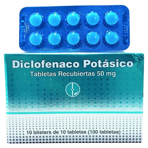 Diclofenaco Blister 10 Tabletas X 50mg Mercadito Hola America