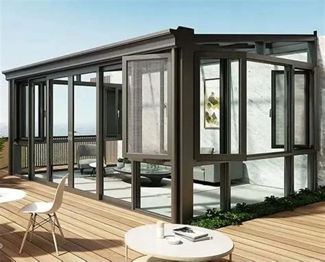 4 Season Aluminium Glass Sunrooms For Solarium Sunroom And Aluminum