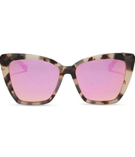 Diff Eyewear Becky Ii Tortoise Polarized Cat Eye Sunglasses Dillards