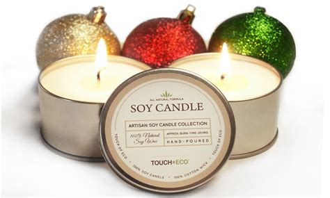 All Natural Holiday Scented Soy Candles 2 6 12 Packs Groupon