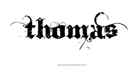 Thomas Name Tattoo Designs