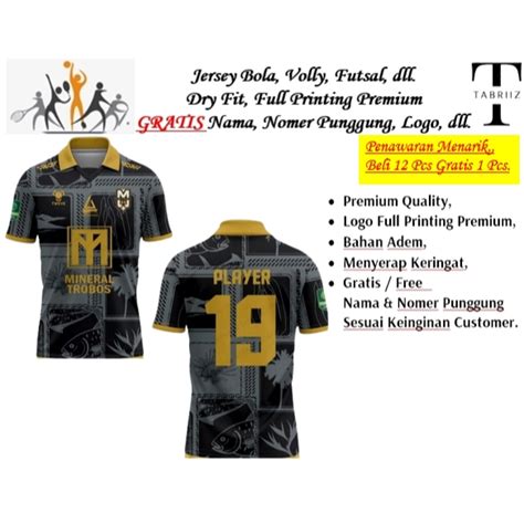 Jual Jersey Bola Maluku Utara Malut Rd Full Printing Premium