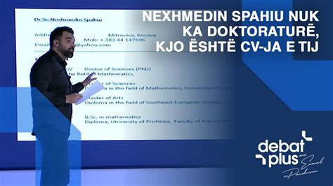 Mehmetaj ngritet në këmbë në Debat Plus Nexhmedin Spahiu nuk ka