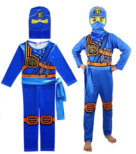 NINJA STRÓJ PRZEBRANIE MASKA NINJAGO JAY 128 134 11631316066 Allegro pl