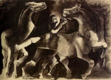 Pablo Picasso — Horses and character, 1939