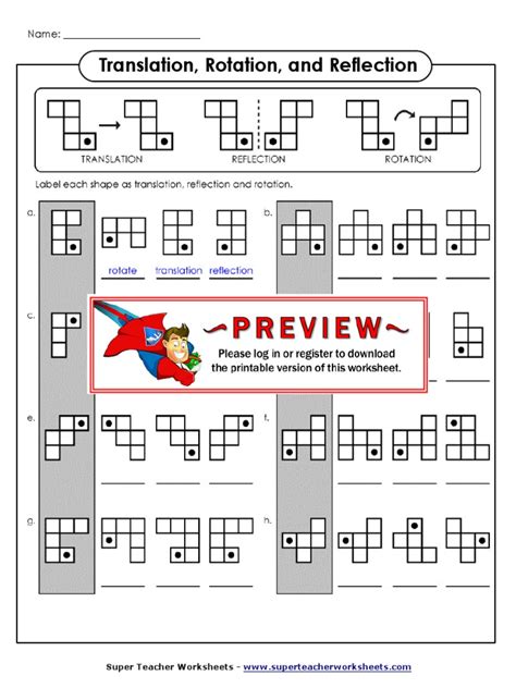 Free translation reflection rotation worksheet pdf, Download Free translation reflection ...