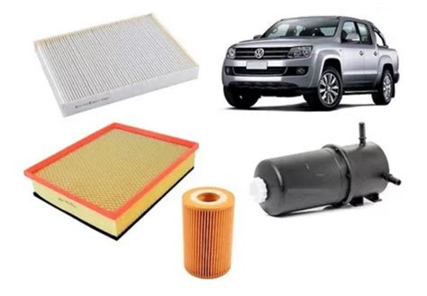 Kit Filtros Aire Polen Aceite Petroleo Vw Amarok Tdi 09 13 Cuotas Sin