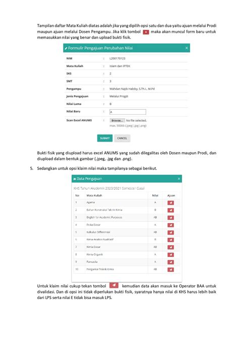 Layanan Perubahan Nilai Secara Online Prodi Teknik Industri