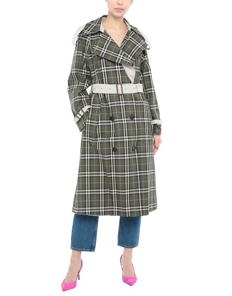 Burberry Cotton Eastleigh Reversible Trench Coat In Olive Green Green