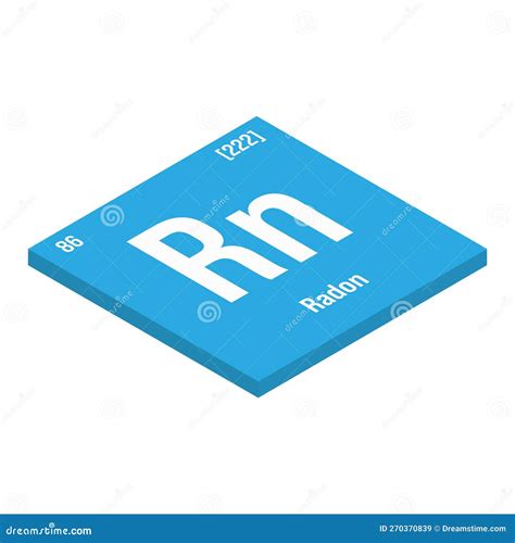 Radon Rn Periodic Table Element Stock Photo CartoonDealer