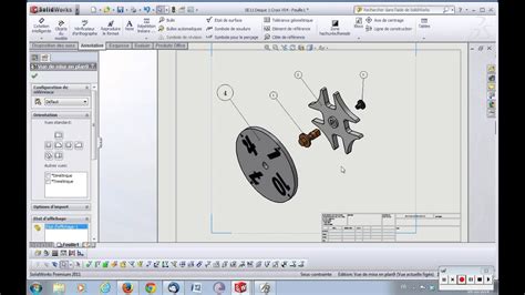 Solidworks Mise En Plan Vue éclatée Youtube