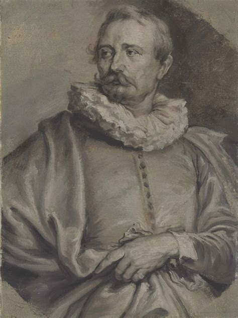 Follower Of Sir Anthony Van Dyck Portrait En Grisaille Of Adriaen Van