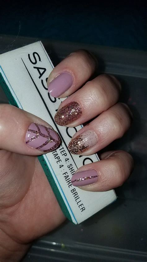 Color Street Nails Giza Sands Mauve Manchester Tokyo Nail Art