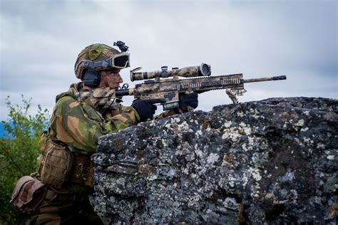 Norwegian Army Soldiers Sniper Rifle Snipers Hd Wallpaper Rare