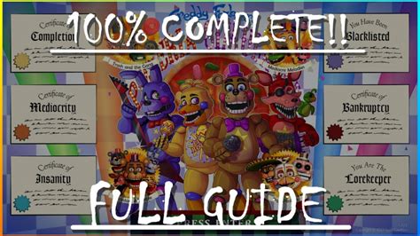 How To 100 Finish Freddy Fazbears Pizza Simulatorfnaf 6 Full Guide Fnaftjtv Season Finale