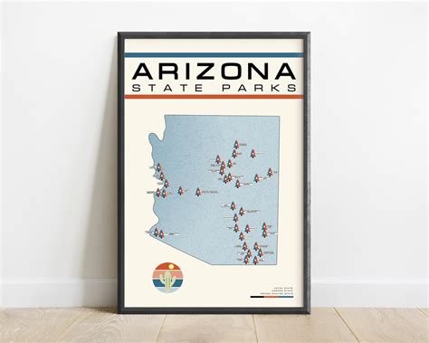 Arizona State Park Map, Arizona State Park Checklist, Arizona Adventure ...