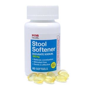 CVS Health Stool Softener Dye Free Softgels Docusate Sodium 100 Mg