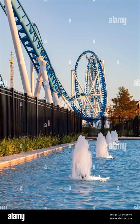 The Rollin Thunder roller coaster in OWA Entertainment and Amusement ...