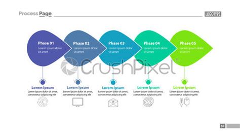 Four Phase Process Chart Slide Template Stock Vector 3459751 Crushpixel