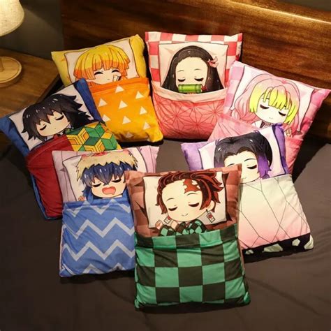 ANIME PLUSH CUSHION Demon Slayer Kimetsu No Yaiba Tanjirou Nezuko