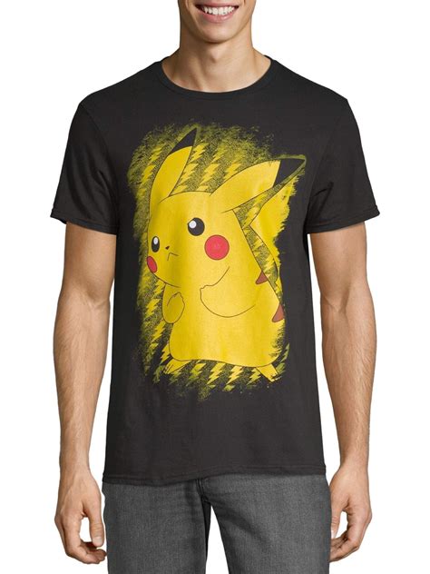 Pokemon Brushy Pikachu Men S And Big Men S Graphic T Shirt Walmart