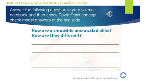 Unit 13 Lesson 4 What Are Mixtures And