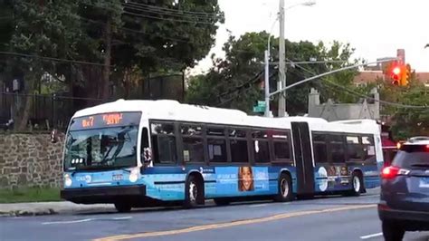 Mta New York City Bus 2010 Nova Bus Lfs Articulated 1245 On The Bx7