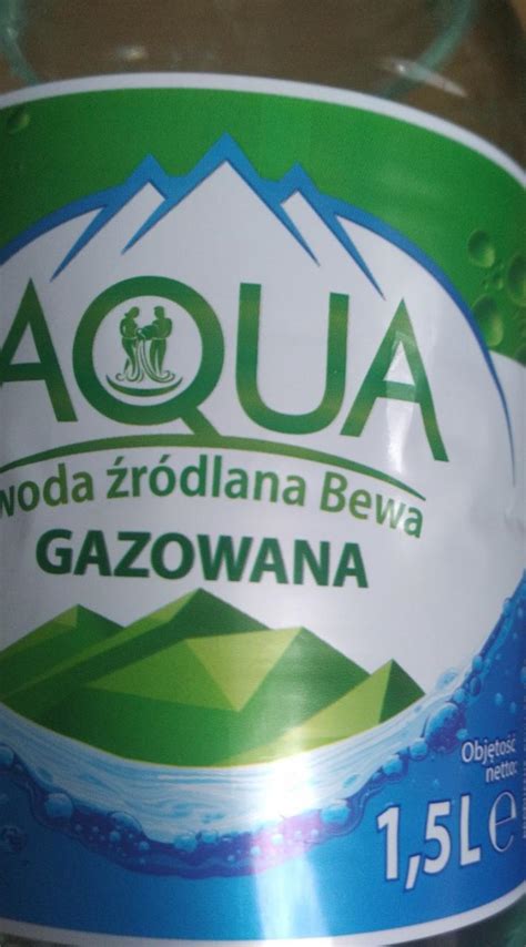 Woda Aqua Gazowana Kalorie Kj I Warto Ci Od Ywcze Dine Fit Pl